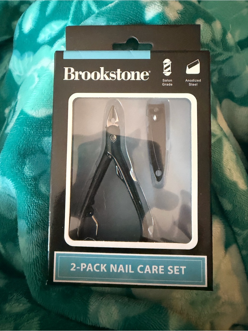 Brookstone Black 2-Pack Nail Care Set with Clipper and Nipper